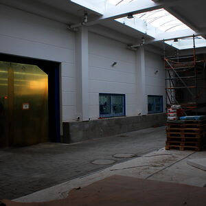 … the roofed inner courtyard is now nearly finished