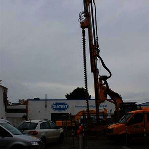 ….They will carry the earth bolts which will secure the coming construction pit for the new building.