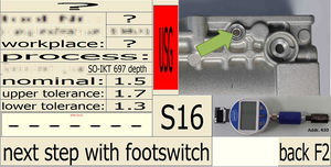 Software DIA-Gauge – Example of a Guided Sequence with special IKT and radio module