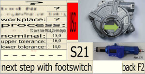 Software DIA-Gauge – Example of a Guided Sequence with the use of a TD-Gauge+ DIGITAL