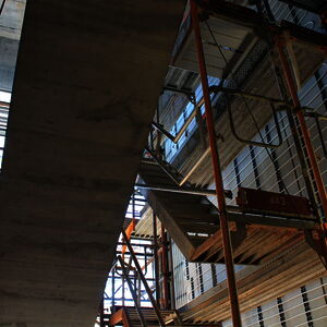 … while it is still in use in the stairway, e. g. the paneling of the wall heating.