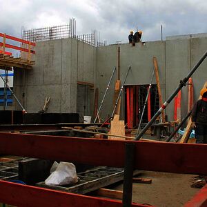 … while there is still a lot of work to do inside of it.