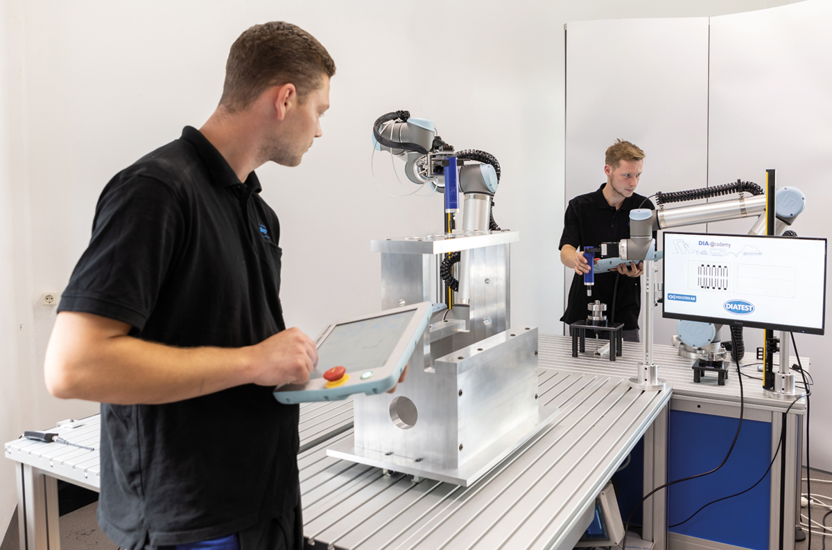 Medición automática asistida por robot